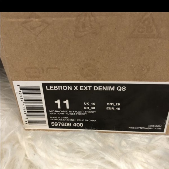 ⛔️sold⛔️Lebron X Ext Denim - Picture 5 of 6